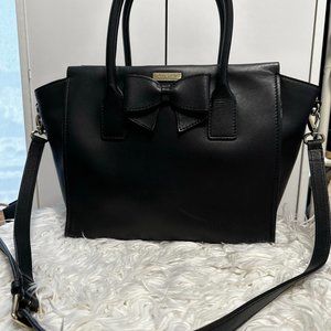 Kate Spade Hanover St. bow tote purse bag (black)